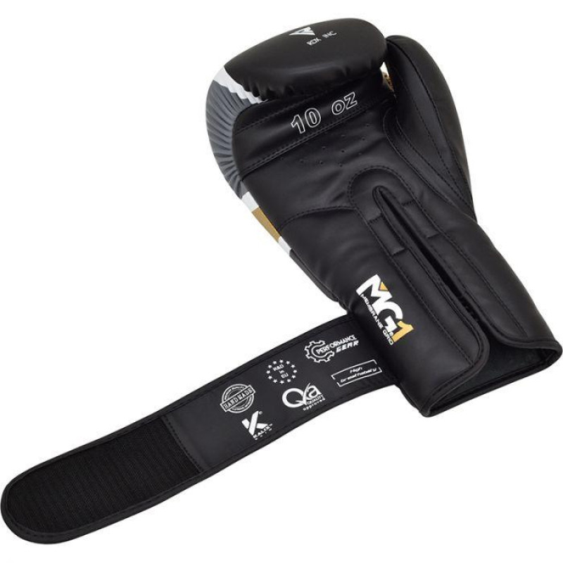 Боксерские перчатки RDX Rex Leather Black 10 ун.
