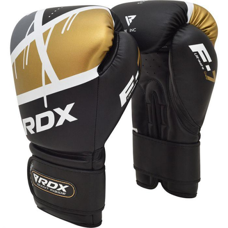 Боксерские перчатки RDX Rex Leather Black 14 ун.