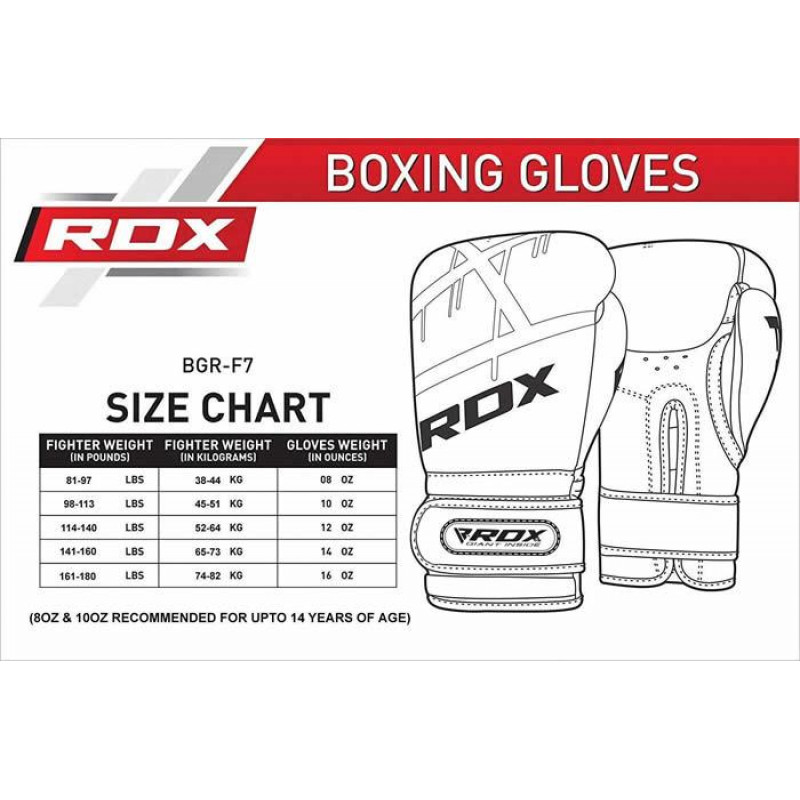 Боксерские перчатки RDX Rex Leather Black 14 ун.