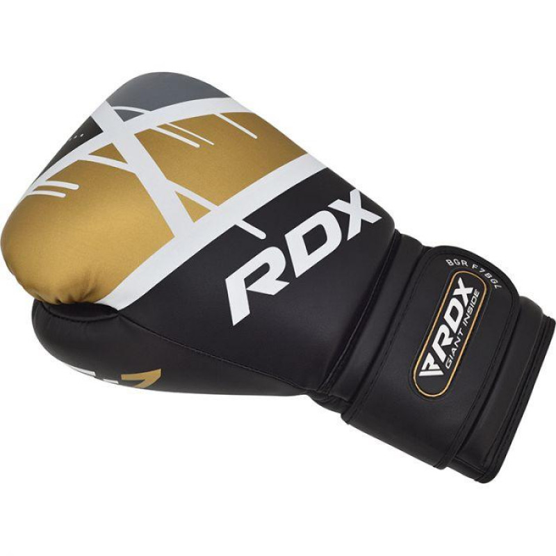 Боксерские перчатки RDX Rex Leather Black 16 ун.