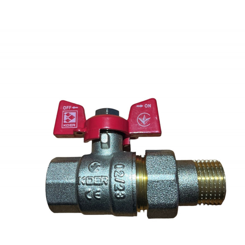 Кран Koer з американкою 1/2 Red