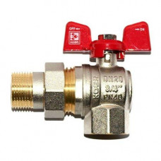 Кран 3/4" Гайка-Штуцер з "американкою", кутовою "Koer" Чехія