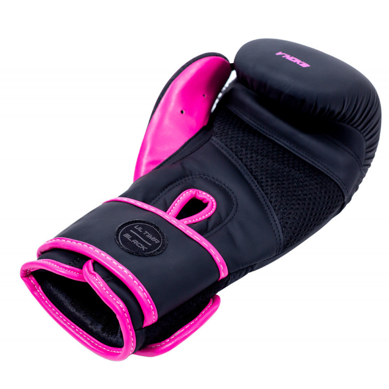 Боксерские перчатки V`Noks Ultima Black Fuxia 12 ун.