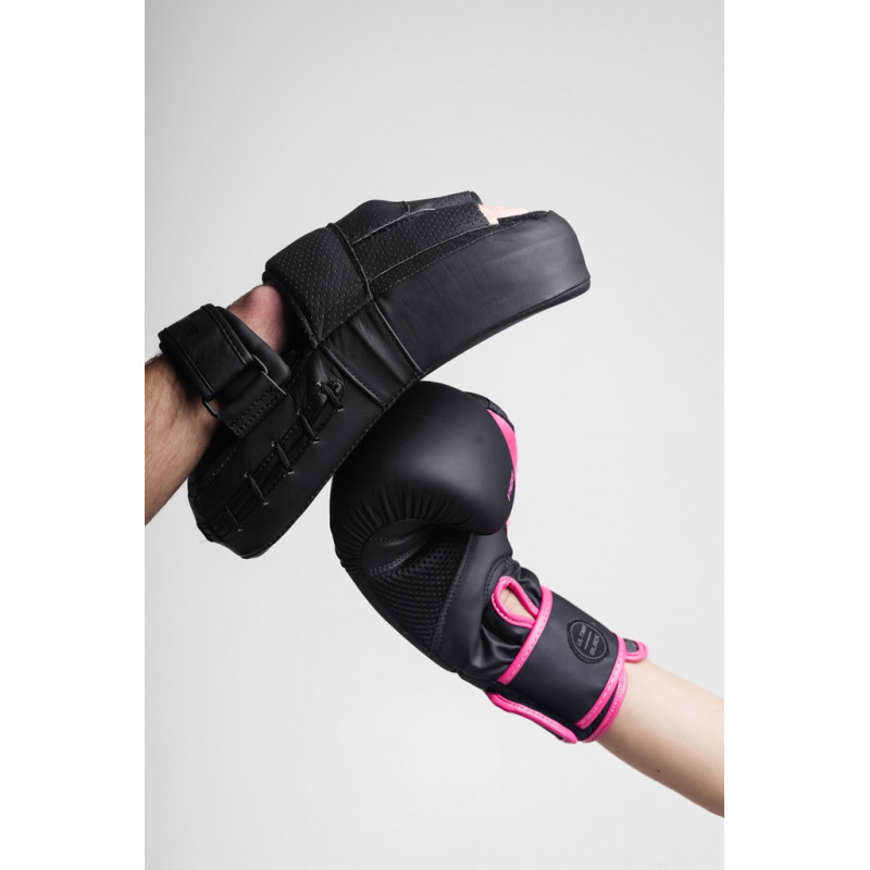 Боксерские перчатки V`Noks Ultima Black Fuxia 12 ун.