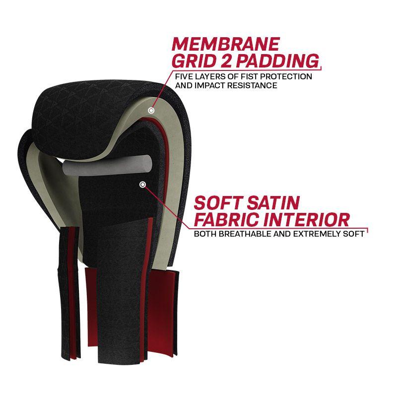 Боксерские перчатки RDX F4 Red 16 ун.