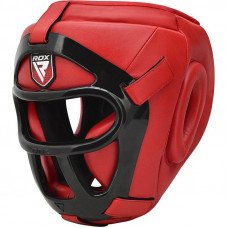 Боксерский шлем тренировочный RDX Guard Red M