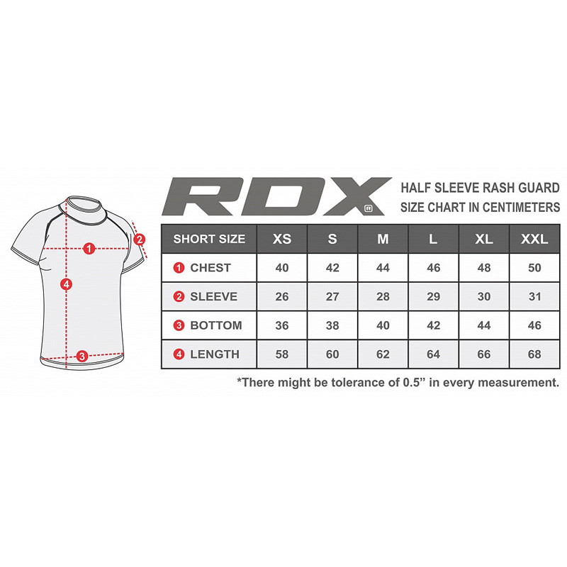 Рашгард із коротким рукавом RDX Lycra Orange M