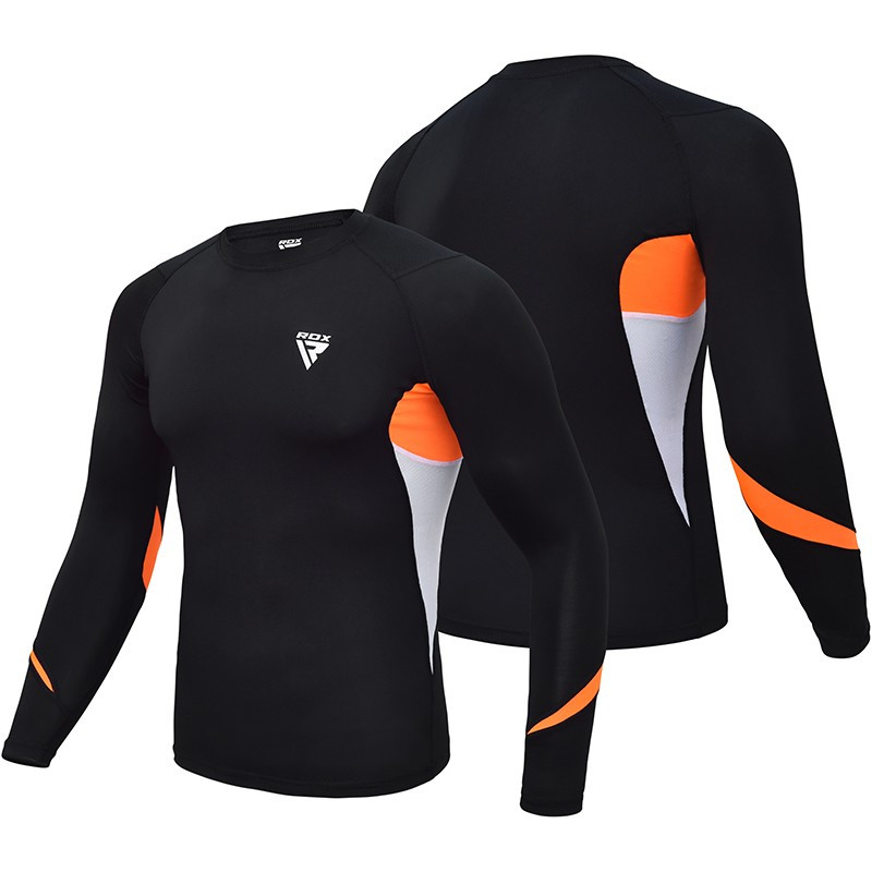 Рашгард із довгим рукавом RDX Lycra Orange L