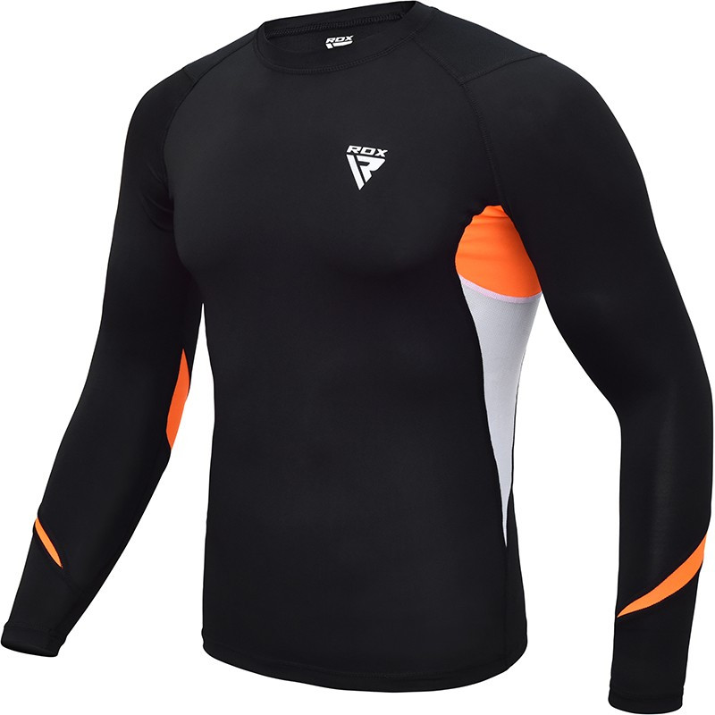 Рашгард із довгим рукавом RDX Lycra Orange M