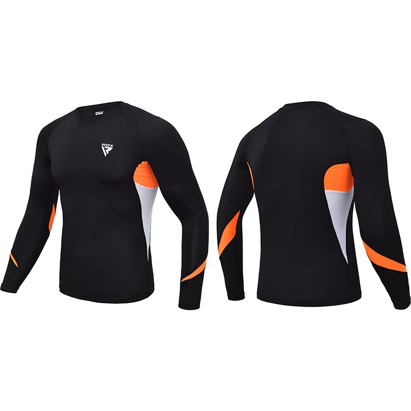 Рашгард із довгим рукавом RDX Lycra Orange M