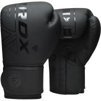 Боксерські рукавички RDX F6 Matte Black 14 ун.