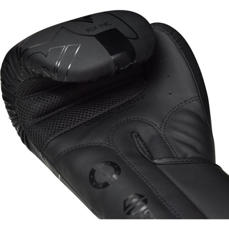 Боксерські рукавички RDX F6 Matte Black 14 ун.