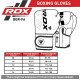 Боксерські рукавички RDX F6 Matte Black 16 ун.