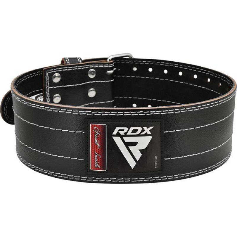 Пояс для важкої атлетики RDX Leather Black/White L