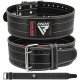 Пояс для тяжелой атлетики RDX Leather Black/White L