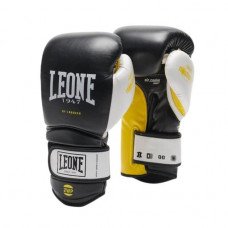 Боксерські рукавиці Leone Tecnico Black Yellow 10 ун.