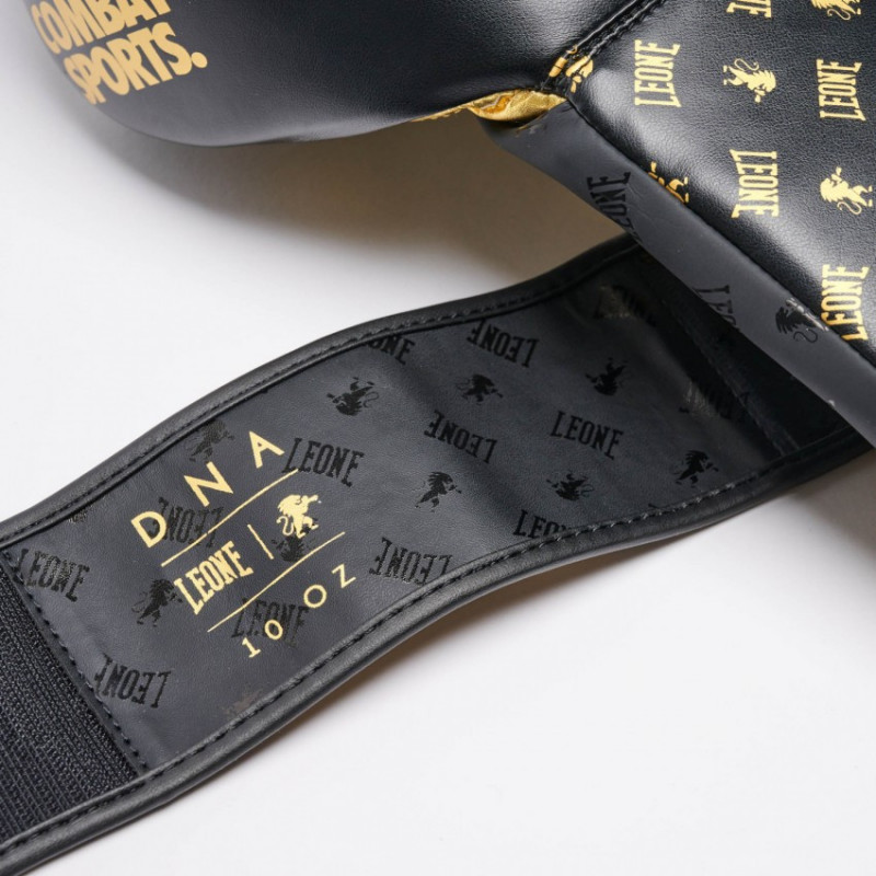 Боксерские перчатки Leone DNA Black 16 ун.