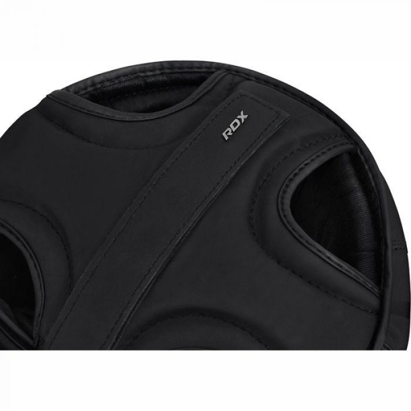 Боксерський шолом RDX T15 Matte Black S