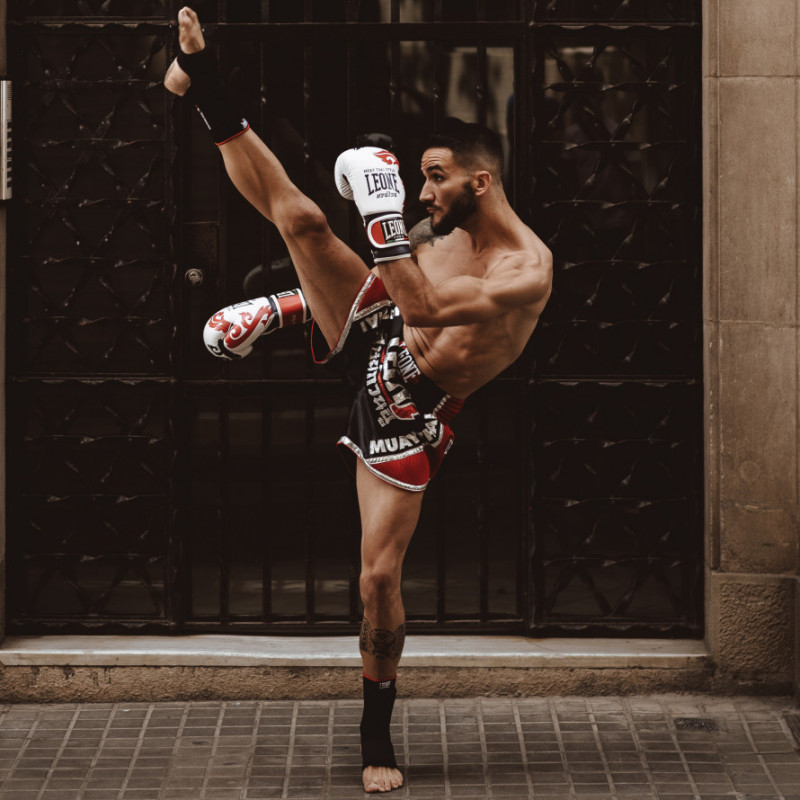 Шорти для тайського боксу Leone Chiang Rai Black L