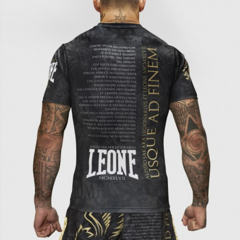 Рашгард із коротким рукавом Leone Legionarivs Black XL