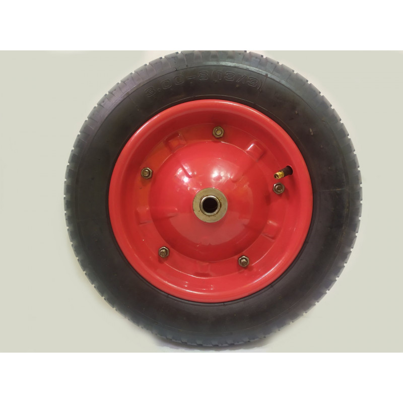 Колесо на тачку діаметром 350 мм, модель 3.00-8/16, надувне