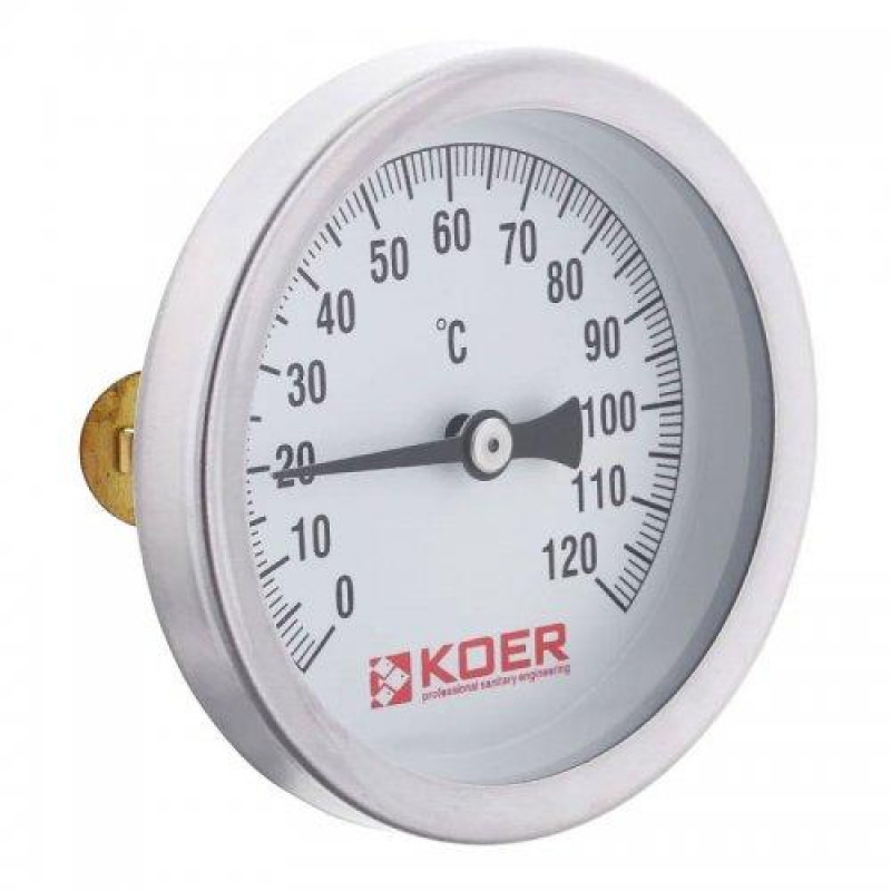 Термометр накладной 0 -120°С "Koer"