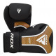 Перчатки боксерские RDX T17 Aura Black Gold 12 ун.