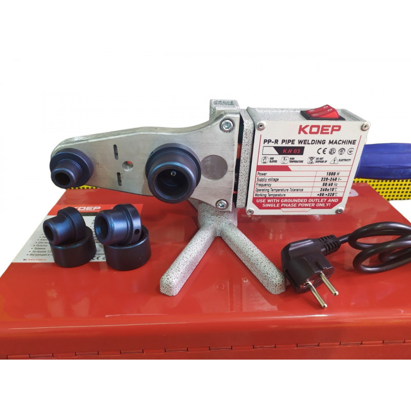 Паяльник для паяння труб 1500W (20-40 мм), набір, Чехія