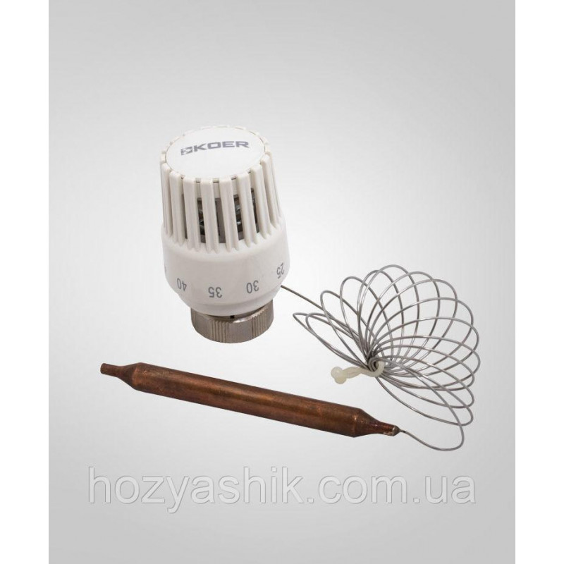 Колектор для теплої підлоги з нижнім під'єднанням у зборі на 7 контурів "KOER" латунний.