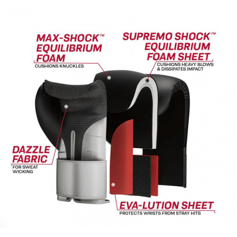 Перчатки боксерские RDX L2 Mark Pro Silver 16 ун.