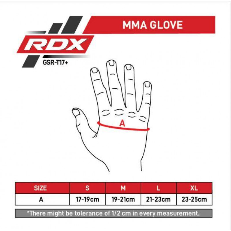 Рукавички ММА RDX T17 Aura Gold L