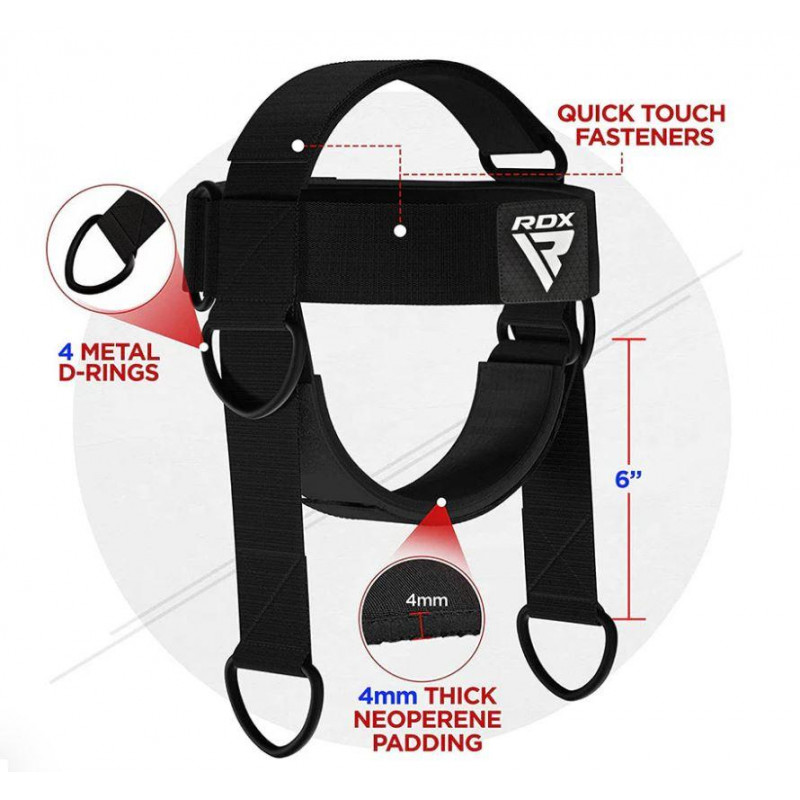 Тренажер для шиї RDX H2 Black