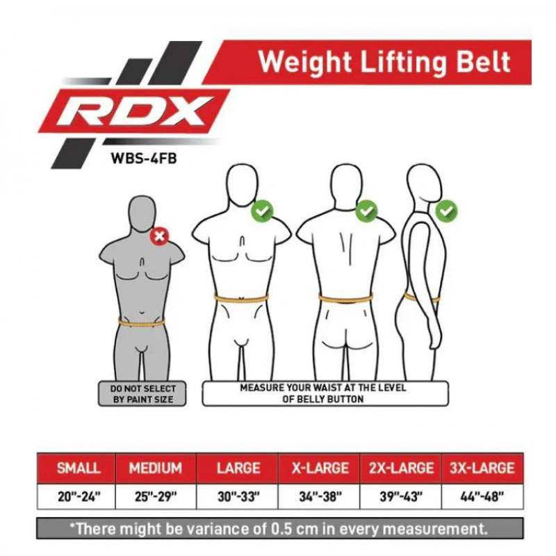 Пояс для важкої атлетики RDX Leather Full Black S