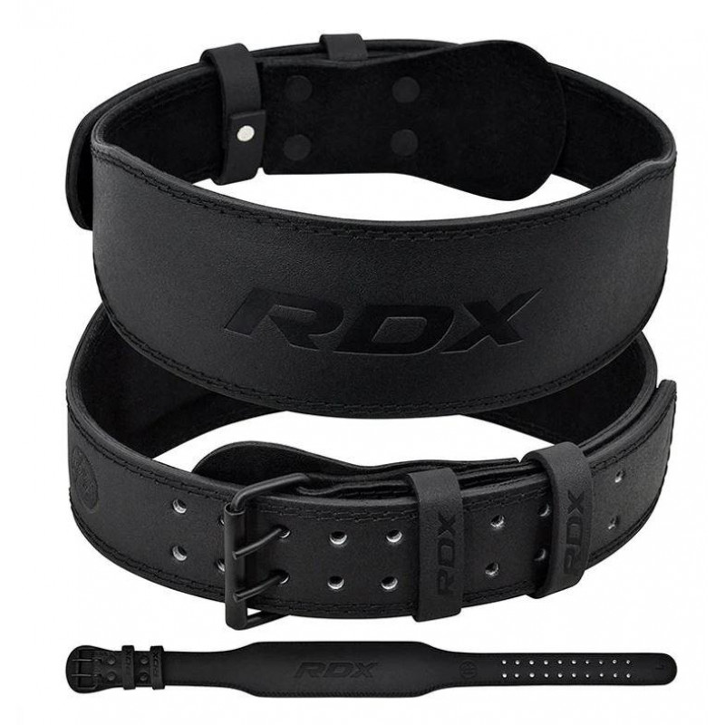 Пояс для тяжелой атлетики RDX Leather Full Black M