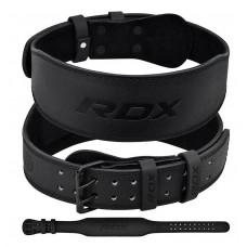 Пояс для важкої атлетики RDX Leather Full Black 2XL