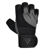 Рукавички для фітнесу RDX L4 Micro Gray/Black L