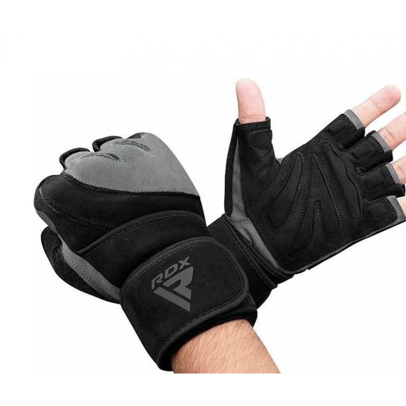 Рукавички для фітнесу RDX L4 Micro Gray/Black XL