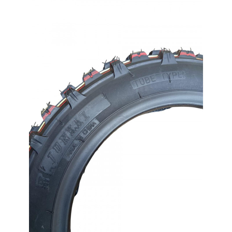 Покрышка 3.00-10 М/С 42J (4PR) камерная (Tube Type/ТТ) Max Load: 150 kg, Junkai СROSS SPIKE