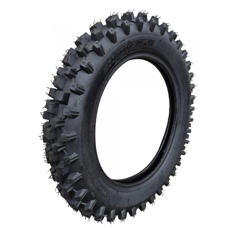 Покришка 80/100-12 М/С 55J (6PR), CROSS камерна (ТТ), "SAMMIKO"ШИПОВКА"