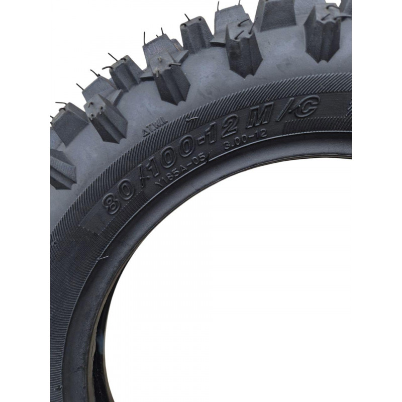 Покришка 80/100-12 М/С 55J (6PR), CROSS камерна (ТТ), "SAMMIKO"ШИПОВКА"