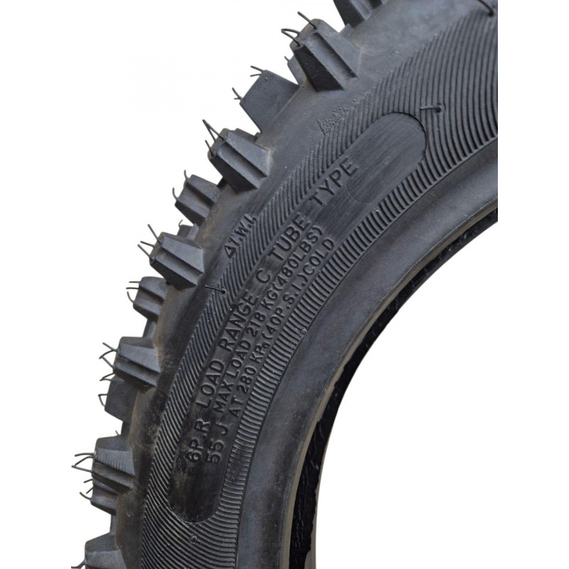 Покришка 80/100-12 М/С 55J (6PR), CROSS камерна (ТТ), "SAMMIKO"ШИПОВКА"
