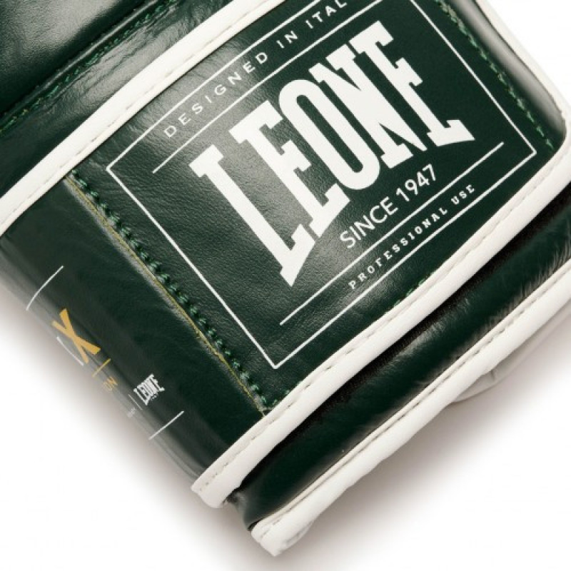 Боксерские перчатки Leone Shock X Green 12 ун.