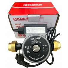 Насос циркуляційний "Koer" 25-40-180 з гайками, (мідна обмотка),  Чехія