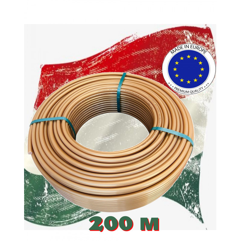 Труба для теплої підлоги ITALY Therm PEX-A/EVOH 16 х 2.0 мм OXYGEN BARRIER (200 м)