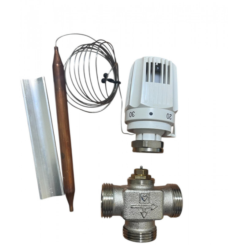 Термостатичний клапан CALIS-TS-RD DN20 +Термоголова Classic (20-50°С), "HERZ" Австрія