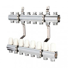 Латунний колектор "SD FORTE" на 10 контурів для опалення