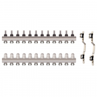 Колектор латунний "SD Forte" на 12 контурів для теплої підлоги