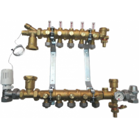 GIACOMINI Модульний колекторний вузол для теплої підлоги в зборі на 5 контурів