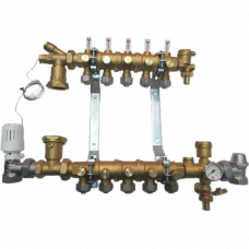GIACOMINI Модульний колекторний вузол для теплої підлоги в зборі на 8 контурів