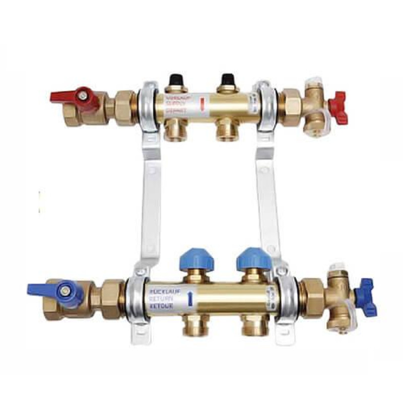 Колектор Rehau  для опалення і теплої підлоги на  2 контури